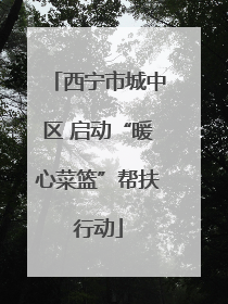 西宁市城中区 启动“暖心菜篮”帮扶行动