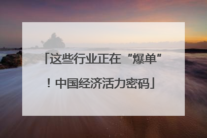 这些行业正在“爆单”！中国经济活力密码