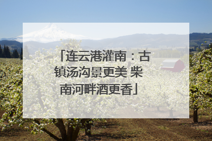 连云港灌南：古镇汤沟景更美 柴南河畔酒更香