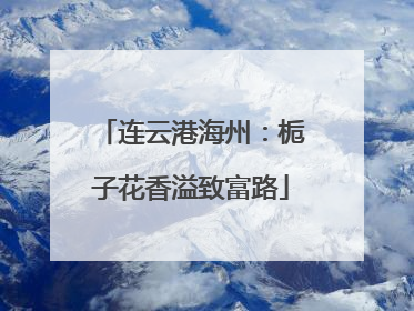 连云港海州：栀子花香溢致富路