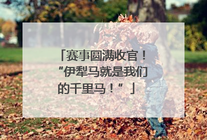 赛事圆满收官！“伊犁马就是我们的千里马！”