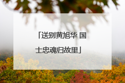 送别黄旭华 国士忠魂归故里