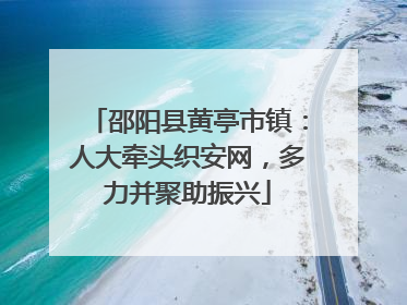 邵阳县黄亭市镇：人大牵头织安网，多力并聚助振兴