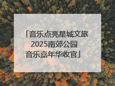 音乐点亮星城文旅 2025南郊公园音乐嘉年华收官