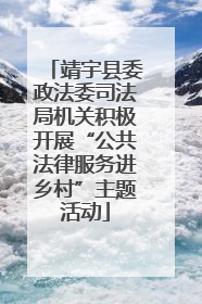 靖宇县委政法委司法局机关积极开展“公共法律服务进乡村”主题活动