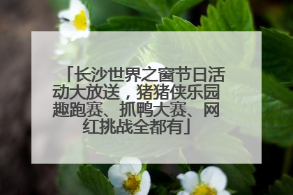 长沙世界之窗节日活动大放送，猪猪侠乐园趣跑赛、抓鸭大赛、网红挑战全都有