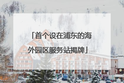 首个设在浦东的海外园区服务站揭牌