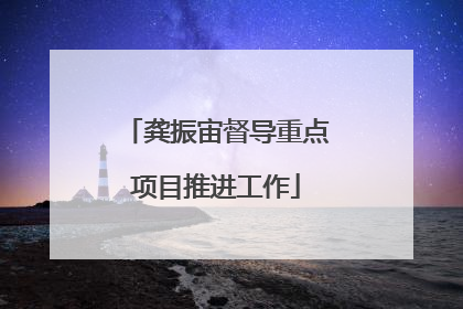 龚振宙督导重点项目推进工作