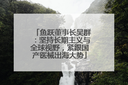 鱼跃董事长吴群：坚持长期主义与全球视野，紧跟国产医械出海大势