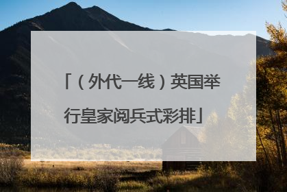 （外代一线）英国举行皇家阅兵式彩排