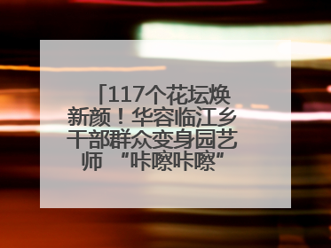 117个花坛焕新颜！华容临江乡干部群众变身园艺师 “咔嚓咔嚓”省下数万元