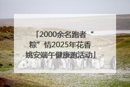 2000余名跑者“粽”情2025年花香姚安端午健康跑活动