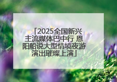 2025全国新兴主流媒体巴中行 恩阳船说大型情境夜游演出璀璨上演