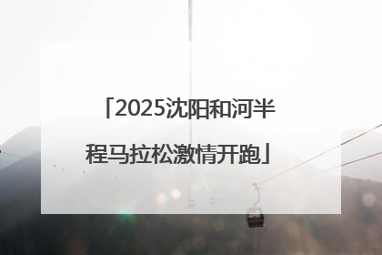 2025沈阳和河半程马拉松激情开跑
