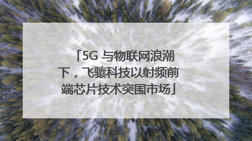 5G 与物联网浪潮下，飞骧科技以射频前端芯片技术突围市场